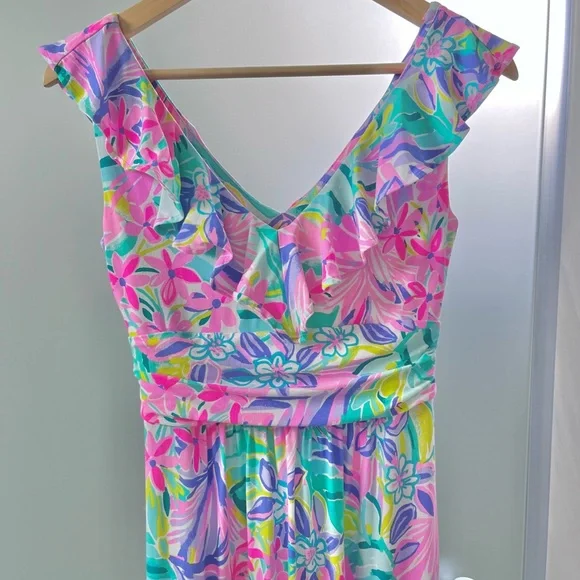 NWT Lilly Pulitzer Mirella Maxi Dress “It was all a dream” XS - Picture 3 of 7